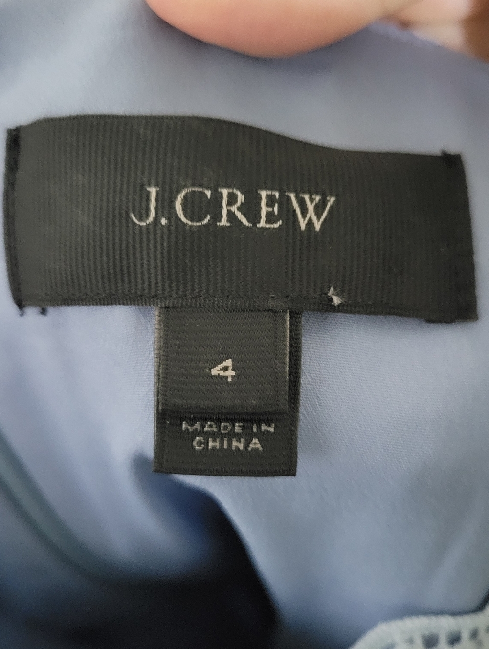 J. Crew Women's Light Blue Lace Midi Dress with Spaghetti Straps, Size 4 - Picture 2 of 12